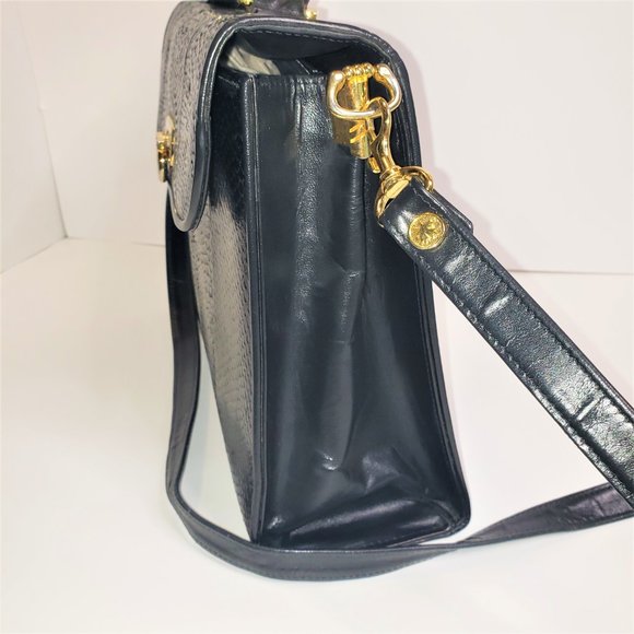 90s/00s Unusual Retro Design Salmon Fish Leather Handbag - Picture 4 of 10